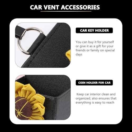 ULDIGI Car Coin Organizer Hanging Leather Storage Pouch for Phone — view 4