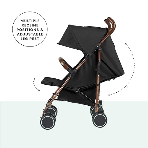 Ickle Bubba Discovery Max Lightweight Stroller & Pushchair(Black/Rose Gold) — view 4