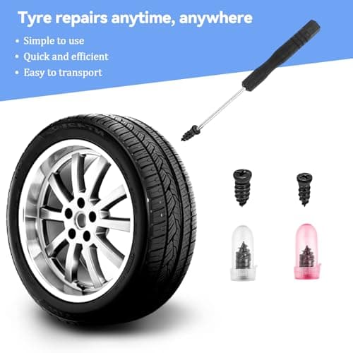 Luckwaii Tyre Repair Kit Rubber Nails 100Pcs Puncture Repair Screws — view 3