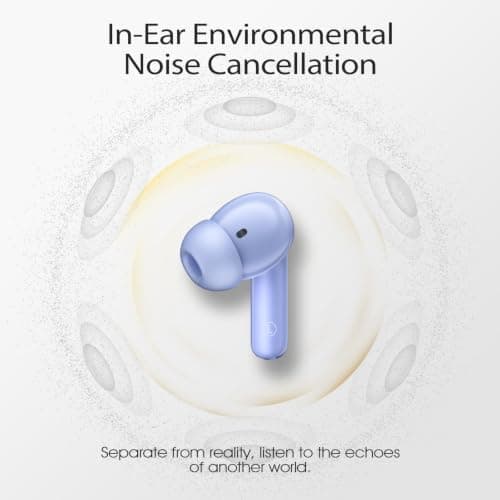 Wireless Earbuds, Bluetooth 5.4 Headphones with 4 Noise Cancelling Mic, 46H In-Ear Buds with 3D Bass Stereo Sound, Small Ears, LED Display, Calls Sports Workout, IPX7 Earphones for Android iOS. Blue — view 2