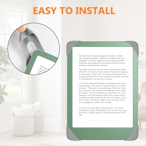 HoYiXi Universal Hand Strap for 6.8-7 lnch eReader,Compatible Kobo/PocketBook/Tolino/Sony/Paperwhite/Nook eReader，For 6.8" e-Reader with High Elasticity Secure Grip,Gray — view 5