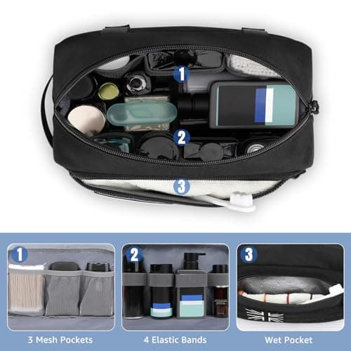 ETRONIK Tactical Toiletry Bag Men, Men Travel Wash Bag with Molle System, L — view 2