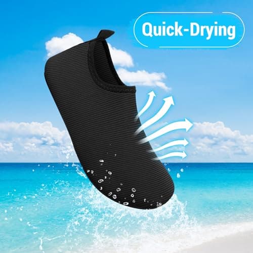 Water Shoes for Women Men Swim Beach Sea Shoes Lightweight Barefoot Aqua Socks Quick Dry Breathable Swimming Pool Wet Shoes for Surfing Running Diving Yoga Kayaking Travel Holiday Essentials — view 4