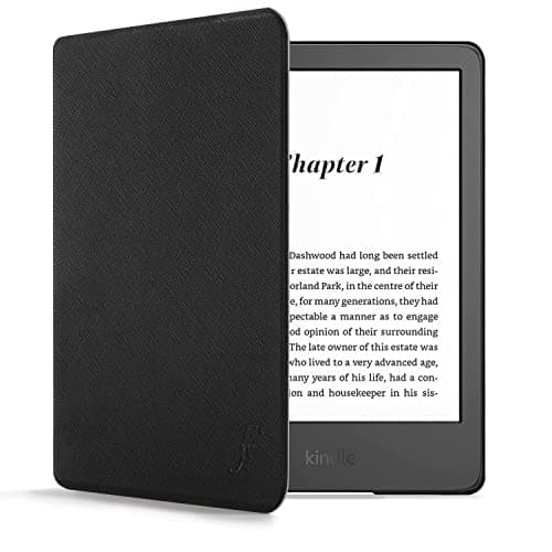Forefront Cases Case for New Amazon Kindle (16 GB) 6" (11th Generation - 2024 & 2022 Models) - Black - Slim, Light & Protective, Smart Auto Sleep-Wake Function Cover for Kindle 6"