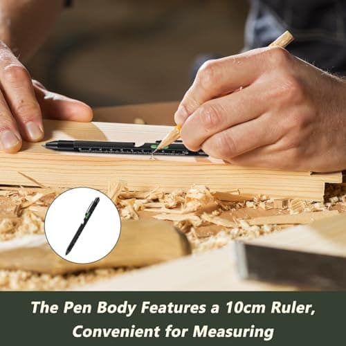 Zquqwa 9 in 1 Multi Tool Pen, Multi Tool Pen for Handyman, Practical Gifts, Birthday Gifts Cool Gadgets for Dad Husband Boyfriend Stocking Fillers, Aluminum Ballpoint Pen with Screwdrivers Flashlight — view 6
