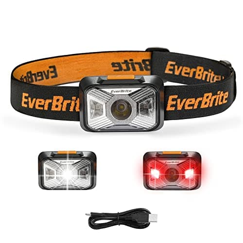 EverBrite Head Torch Rechargeable, LED 250 Lumen 4 Modes