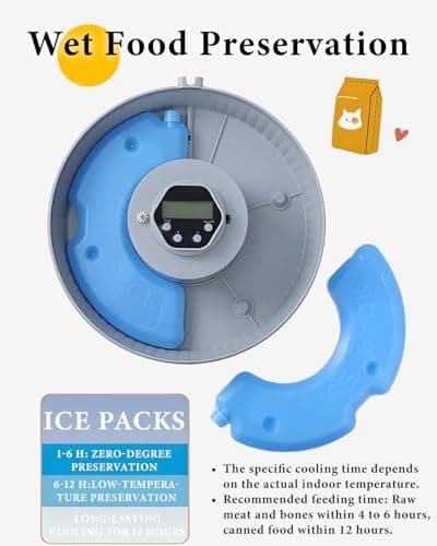 Automatic Cat feeder Wet Food, Digital Timer-Controlled Pet Feeder — view 4