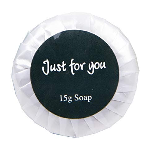 Travel Toiletries - Just for You Soap 20ml (Pack of 100), Weight: 15 grams per Soap, Dimensions: 45(Dia) x 10mm, REACH Compliant Hotel Soaps, Pleasant Fragrance, Individually Wrapped Soaps | GF951 — view 6