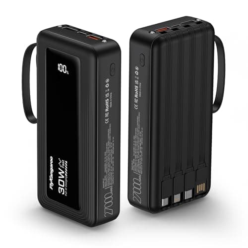 27000mAh Power Bank, 30W Fast Charging Portable Charger（Black）