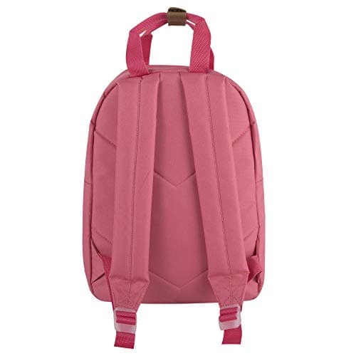 MADISON & DAKOTA Canvas Mini Backpack for Everyday & Day Pack Rucksack in Solid Color Blocks, Black, S, Rucksack Backpacks — view 5