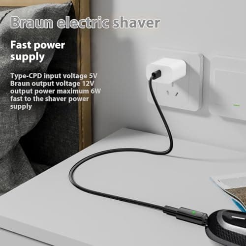 Pjeghbvop 6 W Type C Charging Converter Connection Adapter for Special Electric Trimmers Quick Release Shaving Connection — view 4