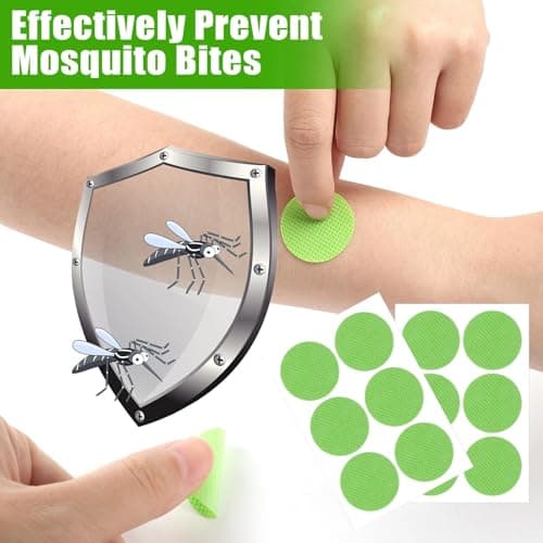 Natural Insect Repellent Mosquito Patch Stickers for Kids Patch Camping Gadgets Essential Travel Mosquito Can Be Attached to Clothes,Plant Based Ingredients for Kids，Aldult (60 PCS Green) — view 2