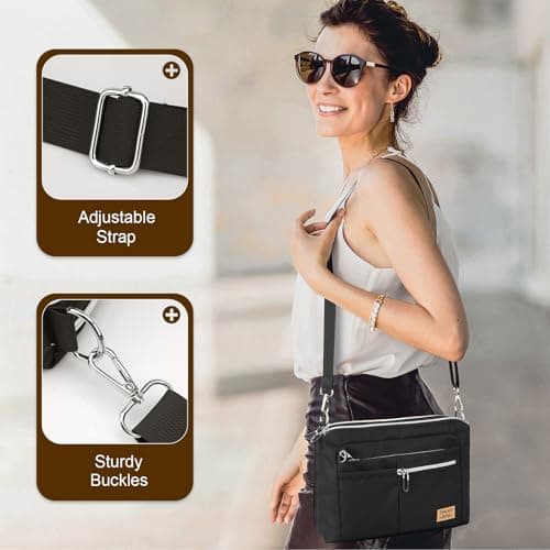 TiMOVO 9-11" Anti-Theft Tablet Sleeve with Strap for iPad, Black — view 2