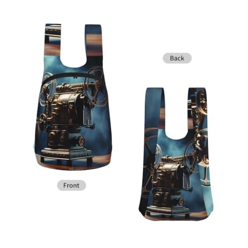 QMKFWT Old Movie Projector Backpack - Lightweight 16L Foldable Hiking Daypack Packable Back Pack Travel Bag Zipper — view 2