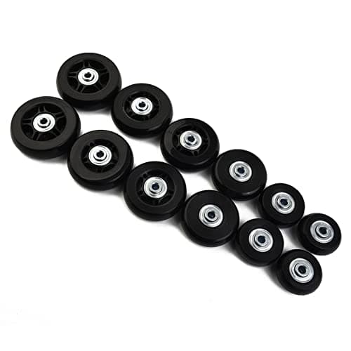 1Pair Luggage Wheels Replacement, Universal Wheel Trolley Case Wheels Suitcase Replacement Wheels for Suitcase Trolley(40MM*18MM) — view 5