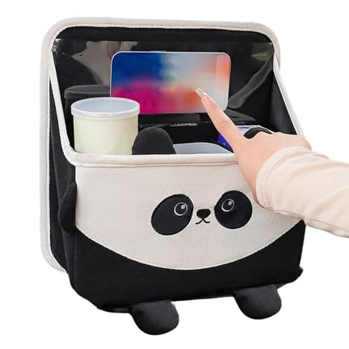 Backseat Trash Can – Multifunctional Stable Organizer, Wear Resistant Storage, Portable Practical Holder, Sleek Compact Design | For Family Friends Mobile Phones Files Toys Snacks Car Vehicle Travel