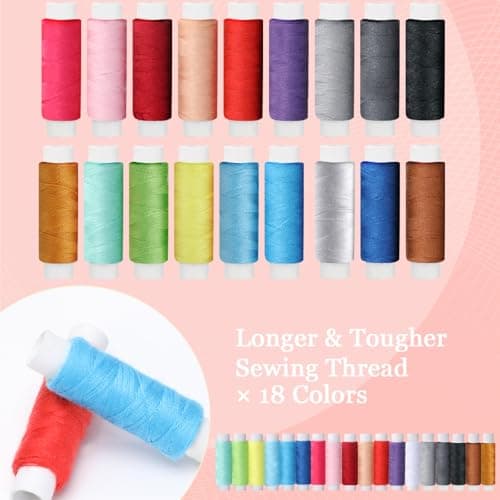 VynyQoo 90 Piece Sewing Kit with Portable Case for Travel and Emergency — view 3