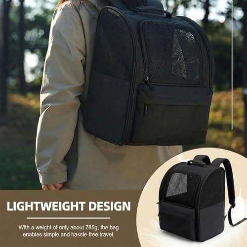 Dog/Cat Backpack for Small Pets 2-8kg Foldable Pet Backpack Pet Carrier Bag — view 4