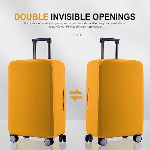 RainVillage Travel Luggage Cover Suitcase Protector, Yellow, 30-31 inch — view 2
