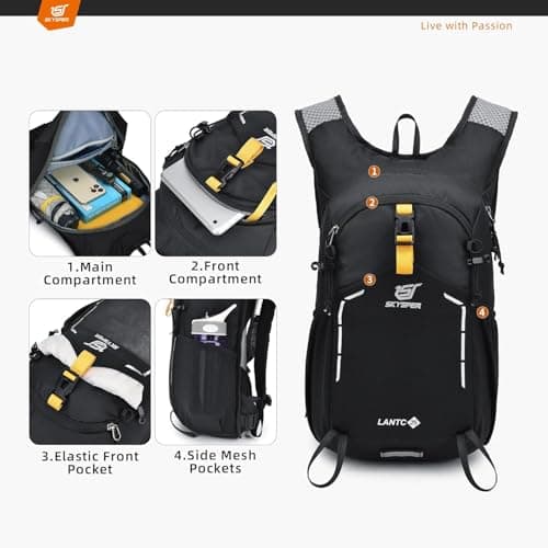SKYSPER Small Hiking Backpack - 25L Travel Rucksack Lightweight Daypack — view 2