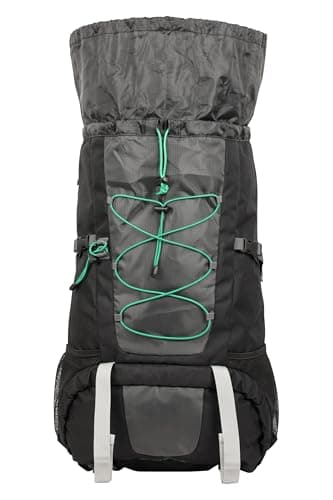 Mountain Warehouse Peru 55L Backpack - Compression, Rain Cover Travel Bag - For Camping, Hiking Charcoal — view 6