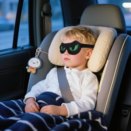 Kids Eye Masks for Sleeping, 3D Sleep Masks with Adjustable Strap — view 5