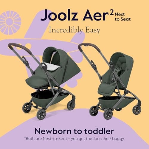 Joolz AER2 Nest to Seat for Newborn to Toddler – Easy One-Hand Fold — view 6
