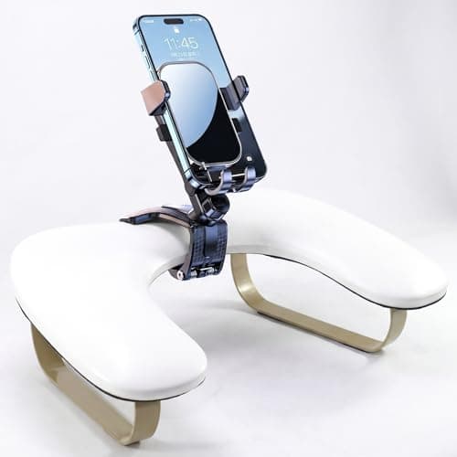 WONEDIRR U Shaped Arm Rest for Nails, Adjustable/360° Rotating Phone Holder