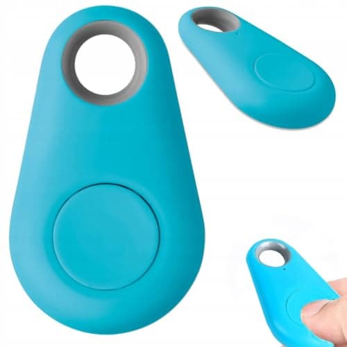 Powerful Bluetooth Item Finder–Smart Tracker Travel-Friendly, Replaceable Battery Remote control Prevent Loss Wallet, Suitcase Anti-Lost Device Luggage for pets cat (Blue) — view 2