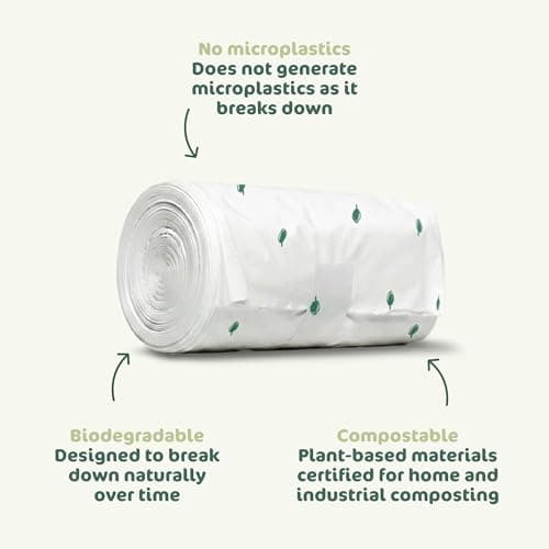 Naty compostable nappy bags with easy tie handles, 50 count — view 3