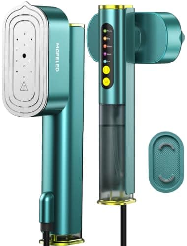 MGEELED Handheld Clothes Steamer 1200W | 15s Fast-Heat-Up Garment Iron