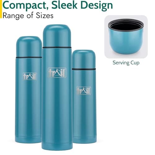 Trail Bullet Vacuum Flask, Camping & Travel, 750ml, Teal — view 5