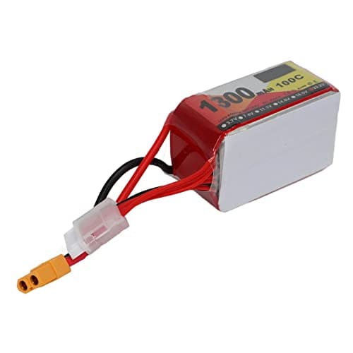 RC Battery Pack, 22.2V 100C 1300mAh 6S Power Pack, Remote & App Controlled Vehicle Batteries with XT60 Plug for FPV Drone Quadcopter Suitable Quadcopter. — view 2