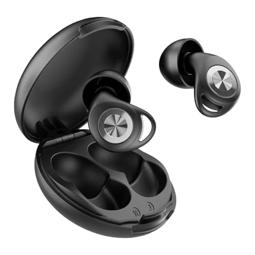 Ear Plugs for Sleep Black, 45dB Noise Cancelling Earplugs Hearing Protection for Sleep, Concentration, Travel, Work, Concerts, Ultra Comfortable Soft Reusable Silicone Ear Plugs, with 8 Tips & Case