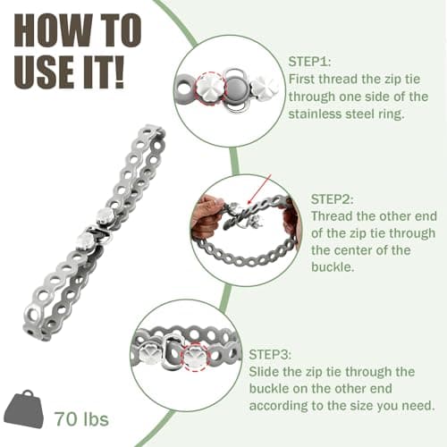 4PC Modular Gear Straps,Flexible Multi-Tool & Wearable Gadget for Everyday Carry, Heavy-Duty Bundling Organizer for Outdoor Adventure, Survival, Camping & Travel (Grey) — view 3