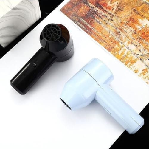 QUXVUIS Quiet Cordless Hair Dryer Rechargeable and Portable ABS Cordless Hair Dryer Rechargeable USB Portable 12v Car Hair Dryer, B, USB Charging — view 6