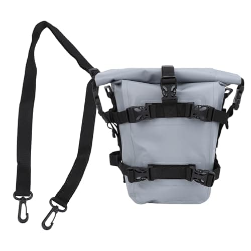 Sonew Motorcycle Saddle Bag with -Slip Design & Large Capacity Storage for and Street Bikes Orange (Gray) — view 6
