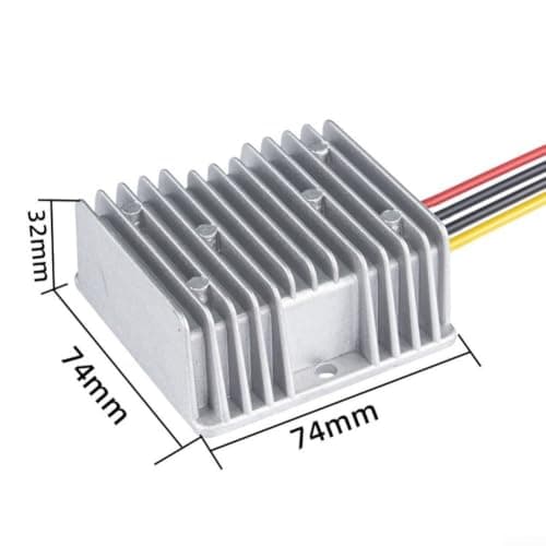 DC DC Boost Converter 12V 24V to 48V 5A Waterproof Power Supply - High Efficiency Voltage Regulator for EV Solar LED Strips CCTV Marine Outdoor Use IP68 Metal Case(48V 1.5A) — view 3