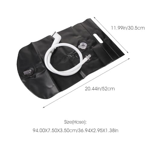 MOKKHNB Portable Camping Black Shower Plastic Kit Metal Pvc — view 2
