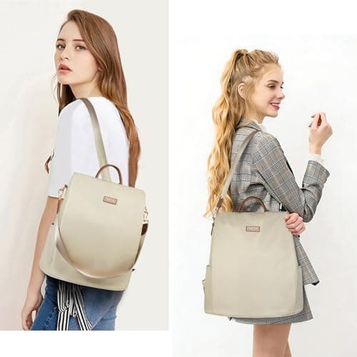 Fmeida Anti Theft Backpack for Women Small Travel Rucksack Water Resistant — view 6