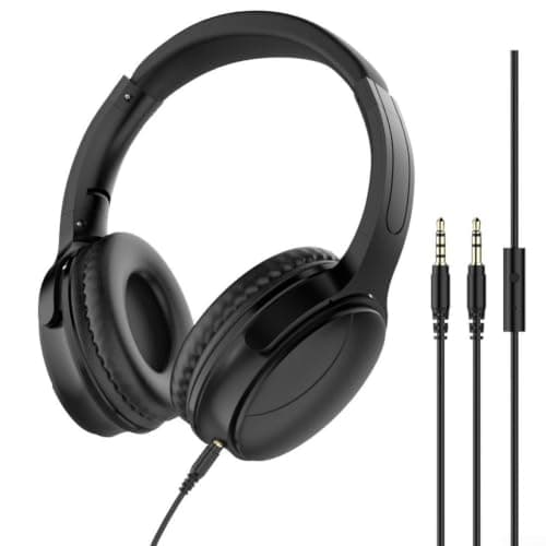 Lightweight 3.5mm Headphones Foldable for hifi Sound Lightweight(microphone)