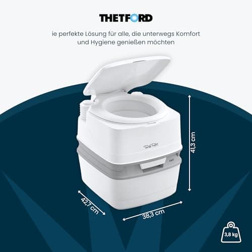 Thetford Porta Potty, Portable Toilet, Camping/Caravans/Motorhomes, Lightweight and Easy to Clean, 38.3 x 41.3 x 42.7 cm — view 4