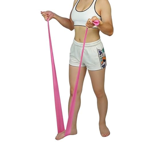 Resistance Bands, 1.5M Exercise Band, 3 Levels Optional Long Resistance Band for Home Fitness, Yoga, Pilates, Men, Women (pink 30lbs) — view 5