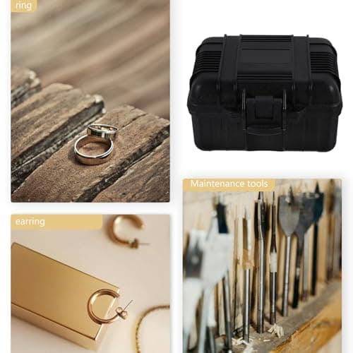 HEMOTON Portable Plastic Toolbox Lightweight Design and Reinforced Corners, Multi-purposes Tools Case for Travel and Personal Use, Small Capacity Storage Box for Back to School Decor — view 6