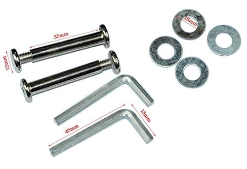 Pair of Luggage Suitcase Replacement Wheels Repair Axles Deluxe Repair Kit (70x23mm) — view 3