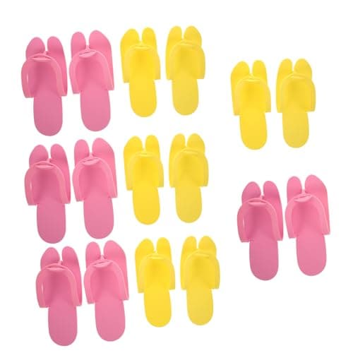 minkissy 10pcs Hotel Disposable Slippers for Spa Guest Use Lightweight Travel Sandals for Beach Living and Bedroom