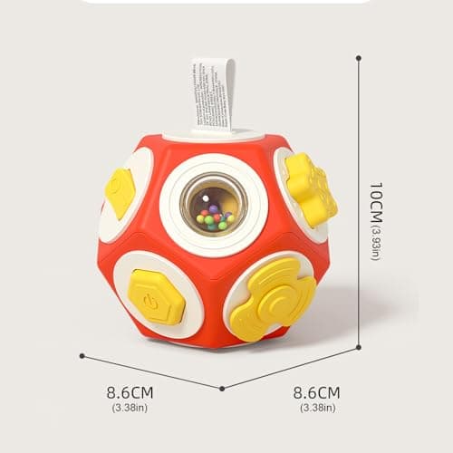 Portable interactive cube toy for toddlers with 12 activities and fun multi-face cubes for early learning — view 3