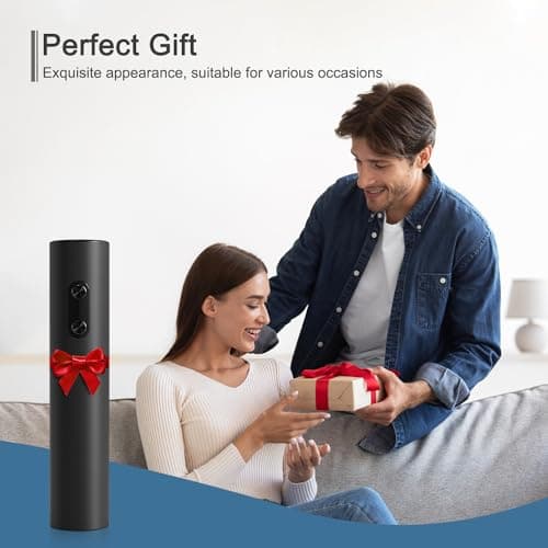 ELMWAY VinoLux Series Electric Wine Opener – Battery Operated Corkscrew with Easy Two-Button Operation & Foil Cutter, Portable Design for Home Use or Parties — view 6