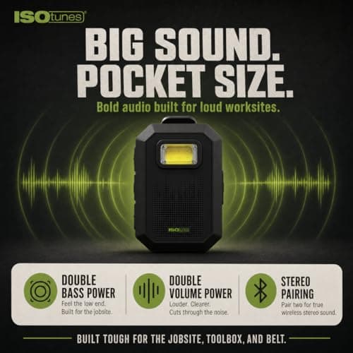 ISOtunes Sidekick Mini Portable Bluetooth Speaker w/Microphone for Travel — view 3