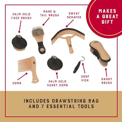 Weaver Leather Unisex Grooming Kit, Black/Beige, Tan UK — view 4